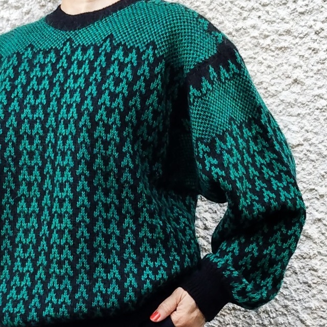 Green Forest Vintage Sweater