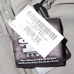 Deadstock L-R 07年 ECWCS Level7 米軍実物 プリマロフト ダウンジャケット グレー primaloft