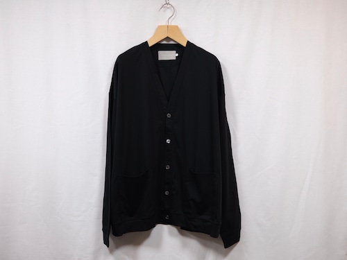 CURLY” SOFT INTERLOCK CARDIGAN BLACK”