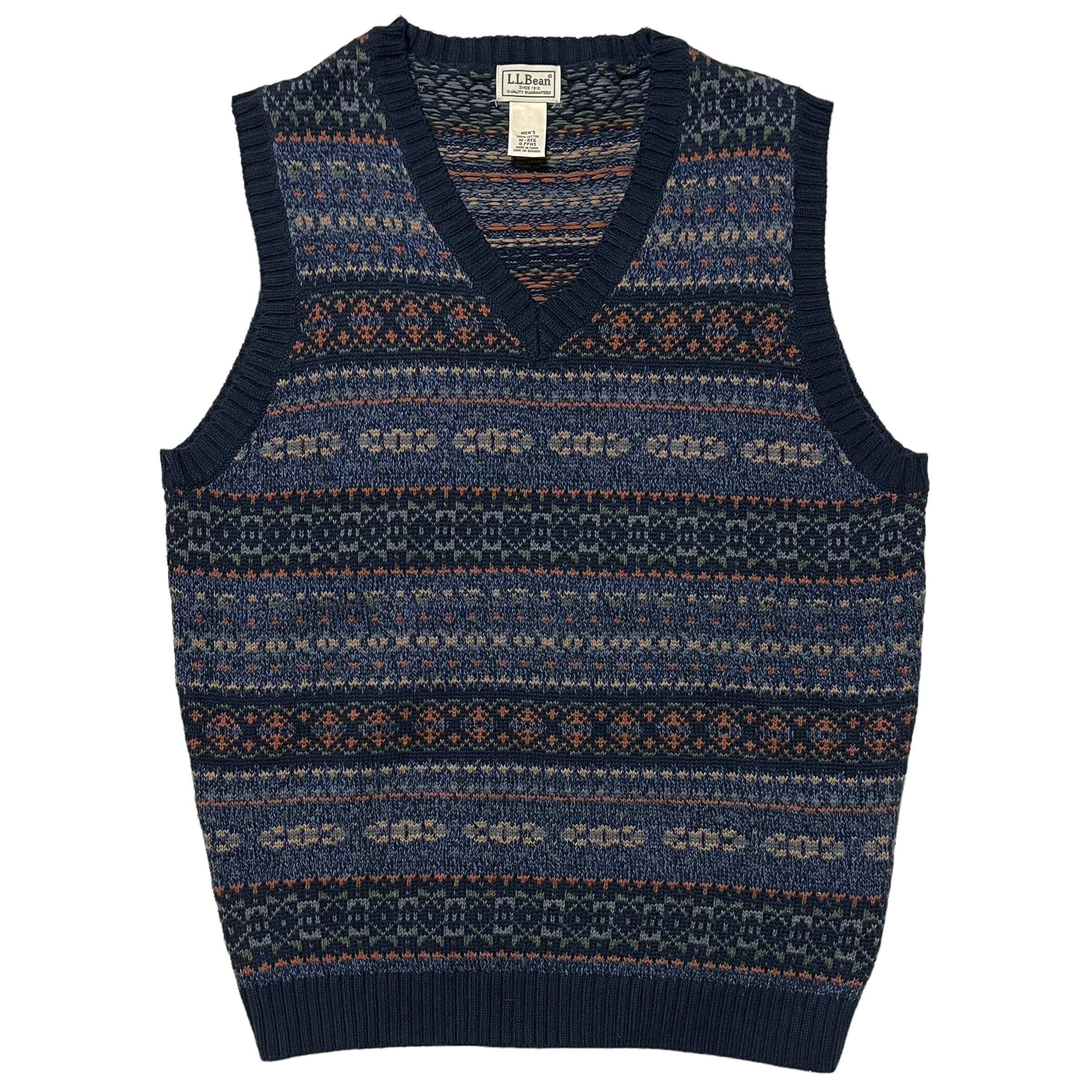 【L.L.Bean】フェアアイルコットンニットベスト