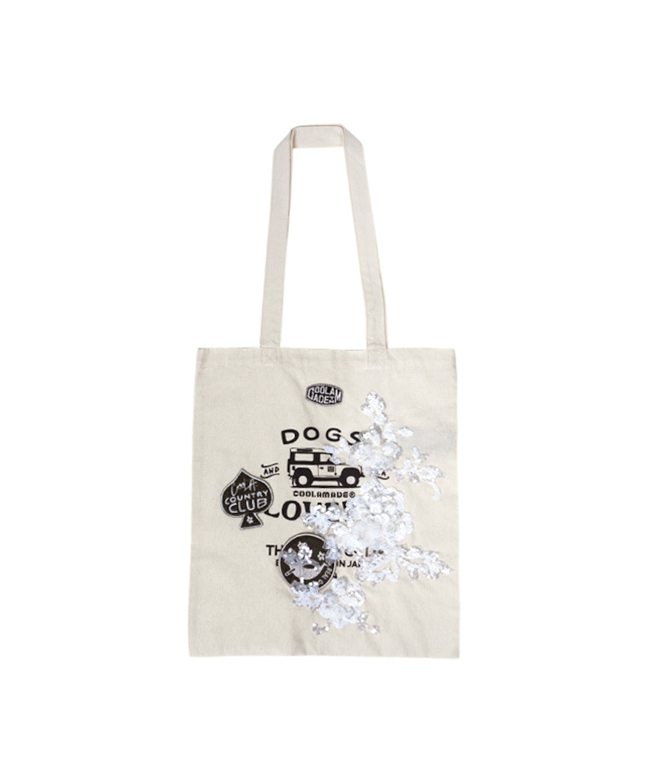 【直営限定ITEM】TYPE-A COOLA レース×パッチトートバッグ (IVORY) CQ-49512H