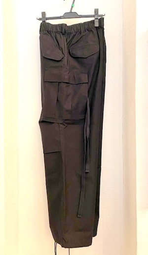 Back Satin M-65 US ARMY Cargo Easy Pants　Black