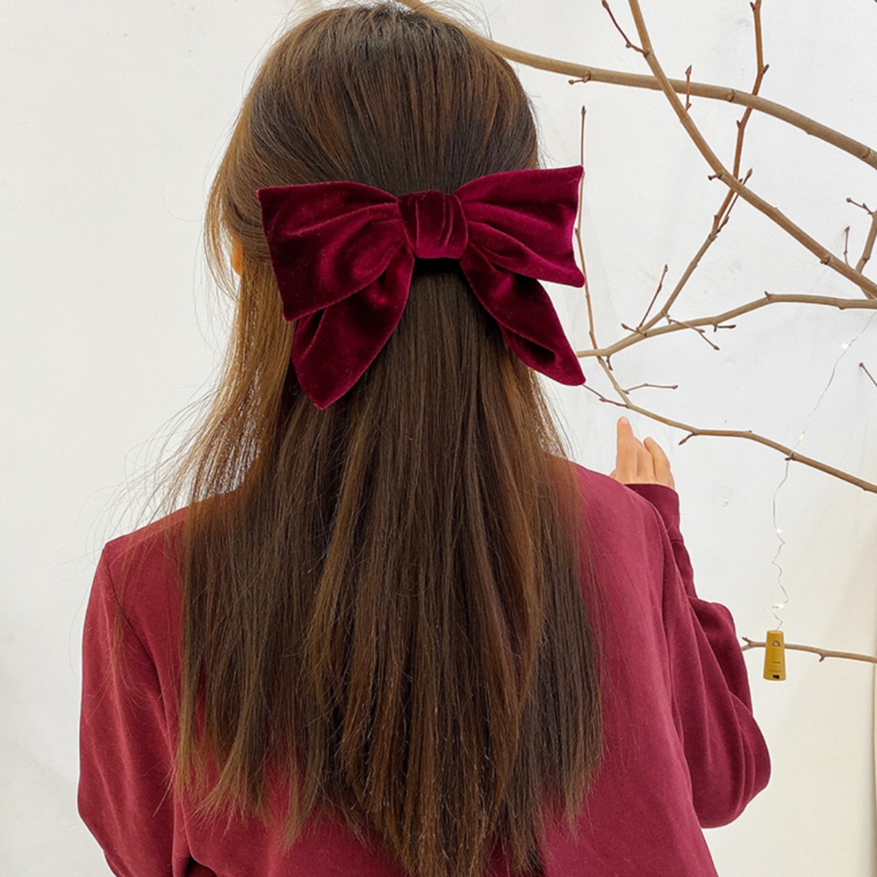 ベロアリボンバレッタ LK592