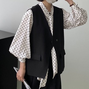 シングルレトロスーツベスト W01215