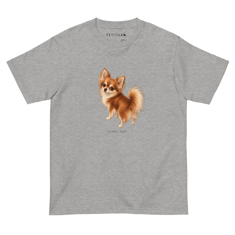 Red-Long GLANCE BACK 半袖Tシャツ P0194