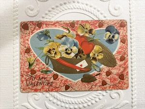 【GPG002】【Valentine】antique card /display goods