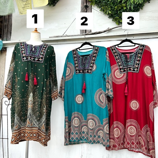 エスニックタッセルチュニックB