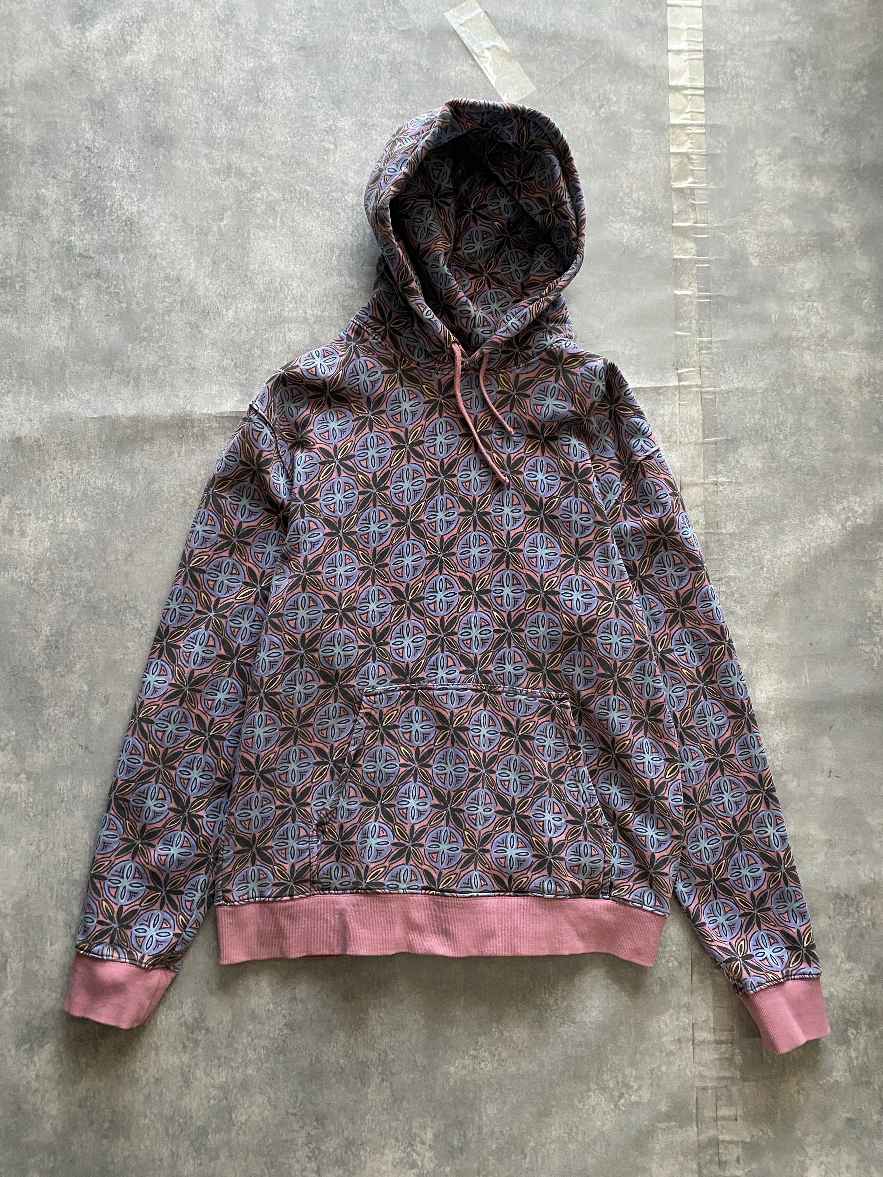 stussy Marquis hoodie  XL  総柄 フルジップパーカー