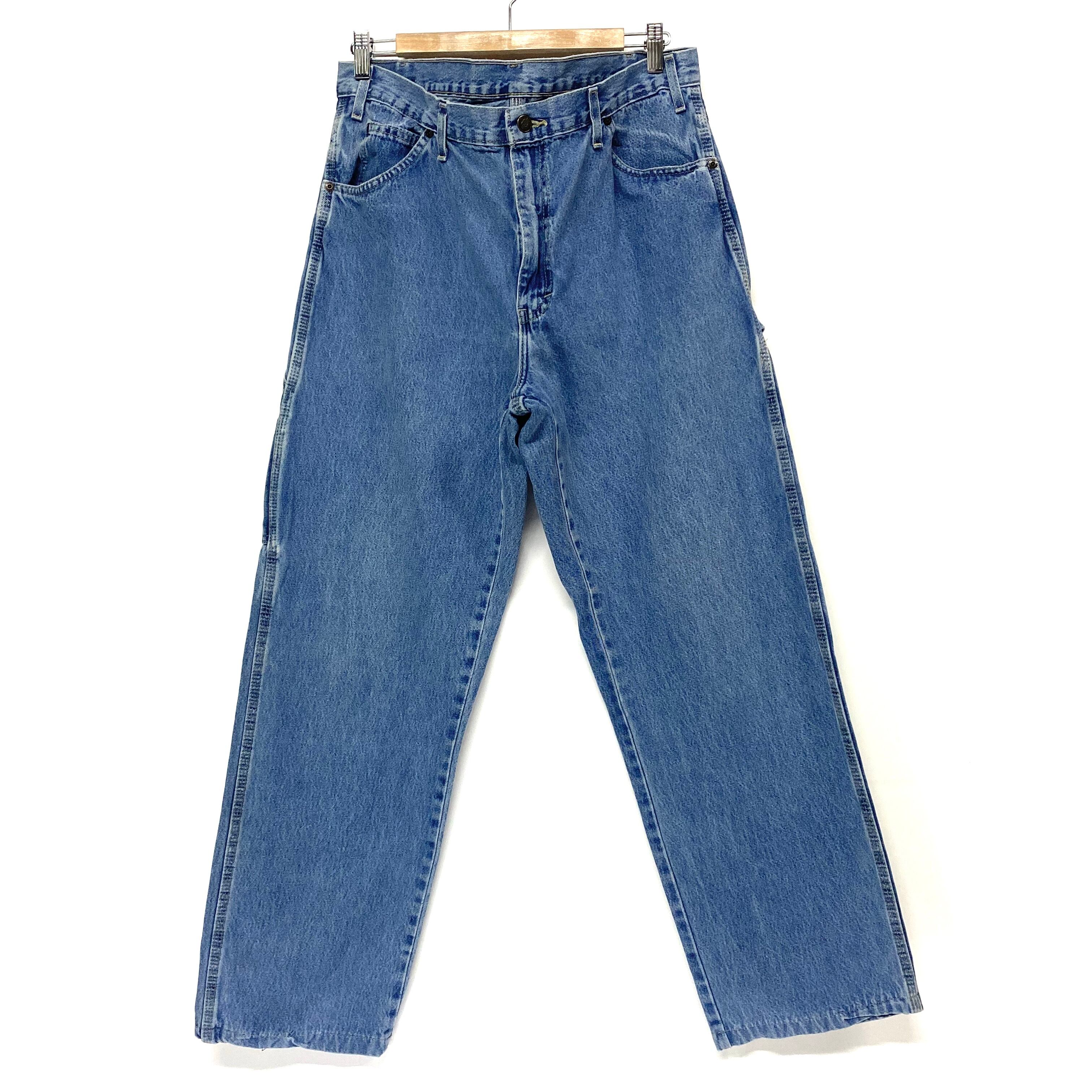 80s USA製 ディッキーズ デニム ペインターパンツ 36 古着 メンズ Dickies ディッキーズ デニム ペインターパンツ ワークパンツ 薄色