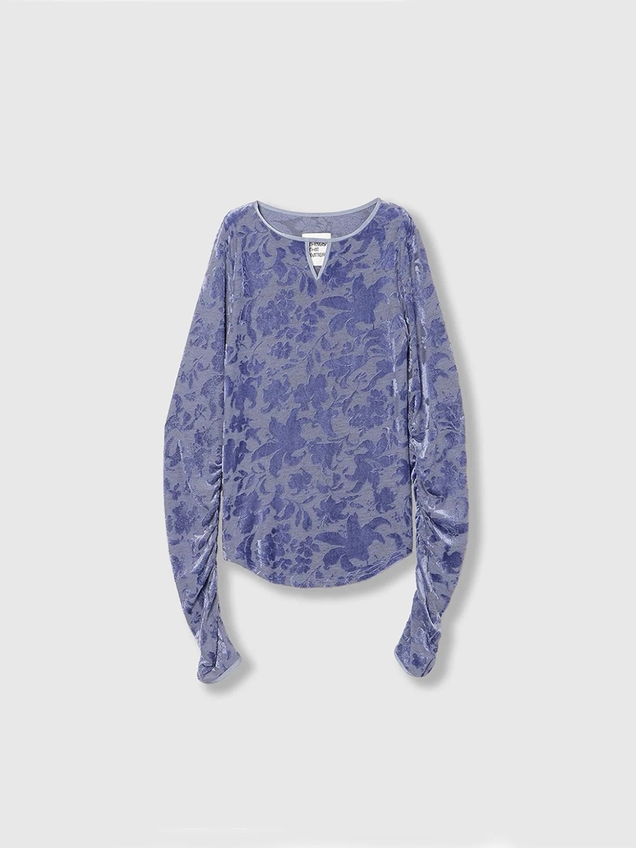【26AW】THINGS THAT MATTER シングスザットマター / トップス / VELOUR JACQUARD TOPS  0586TM0645P - 8
