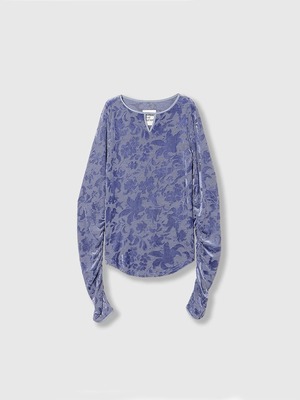 【26AW】THINGS THAT MATTER シングスザットマター / トップス / VELOUR JACQUARD TOPS  0586TM0645P
