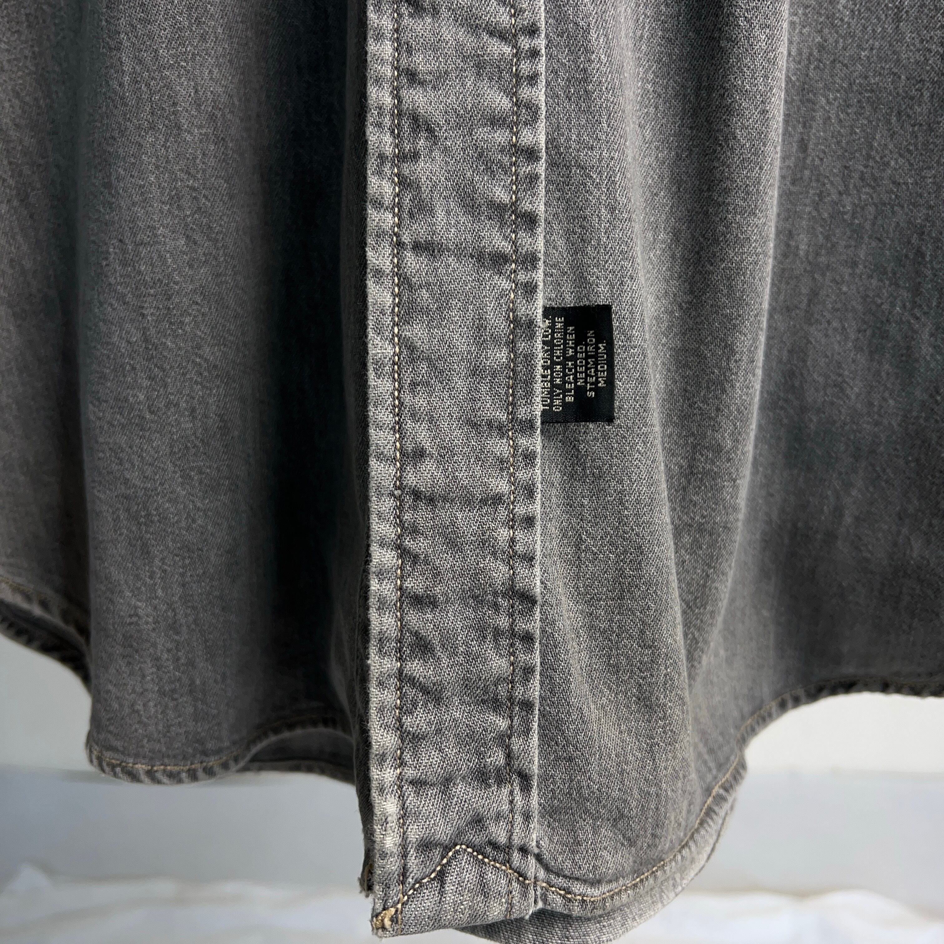 90's RRL by Ralph Lauren Black Denim Western Shirt 90年代 ダブル