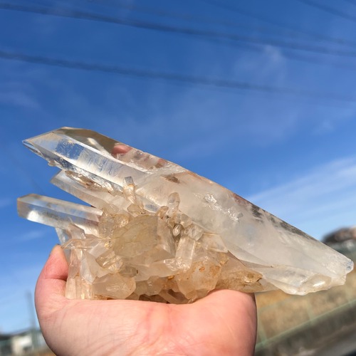 【水晶クラスター✨ブラジル産⑯ 555g】︎︎︎︎❤︎送料無料︎︎︎︎❤︎天然石 パワーストーン