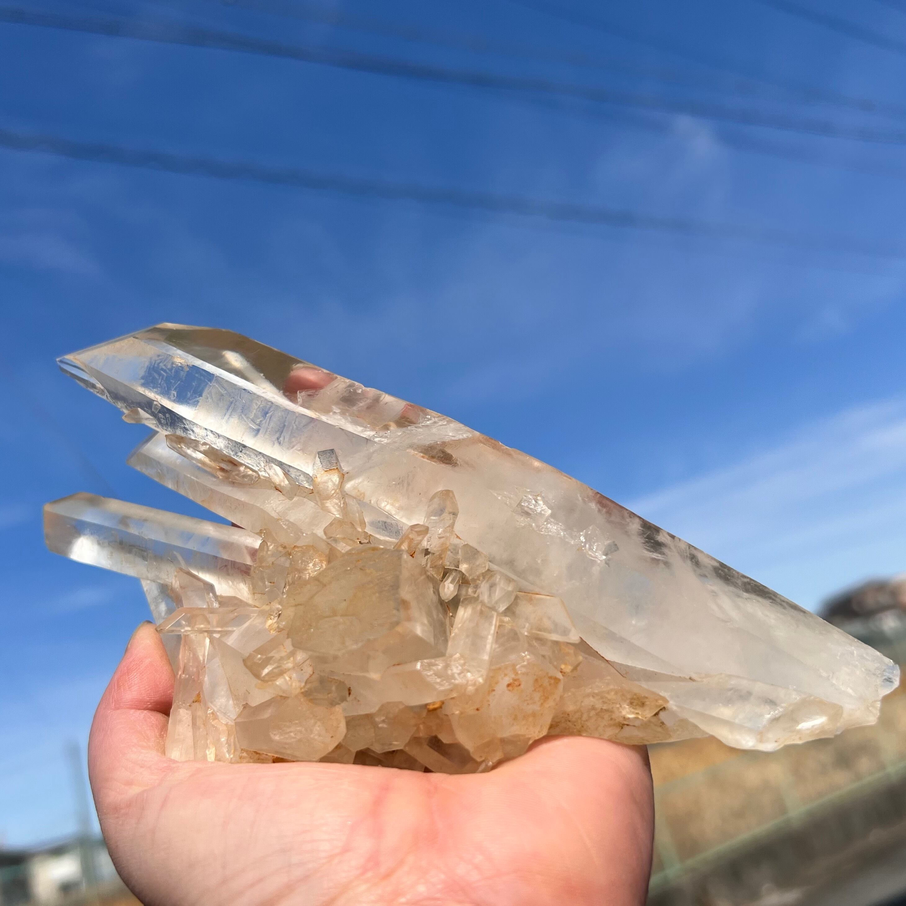 【水晶クラスター✨ブラジル産⑯ 555g】︎︎︎︎❤︎送料無料︎︎︎︎❤︎天然石 パワーストーン