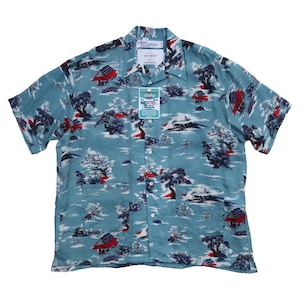DAIRIKU 24SS "Cliff" Aloha Shirt (Blue)
