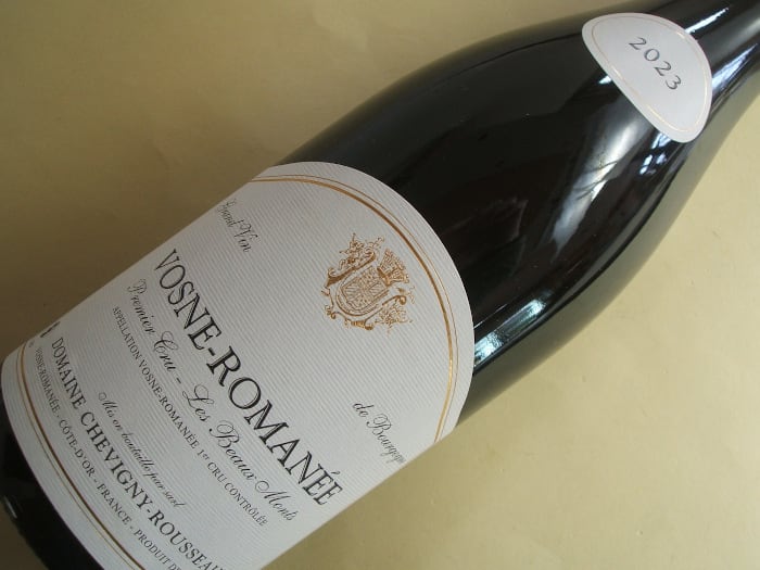 ヴォーヌ・ロマネ 1級 レ・ボーモン 2023年 シュヴィニー・ルソー