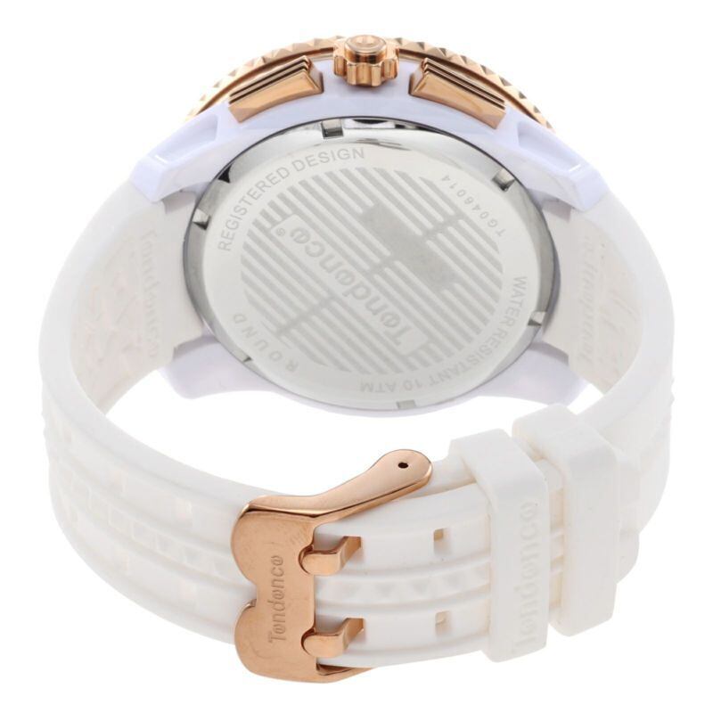 【Tendence テンデンス】TG046014 GULLIVERガリバー（ホワイト×ローズゴールド）／国内正規品 腕時計