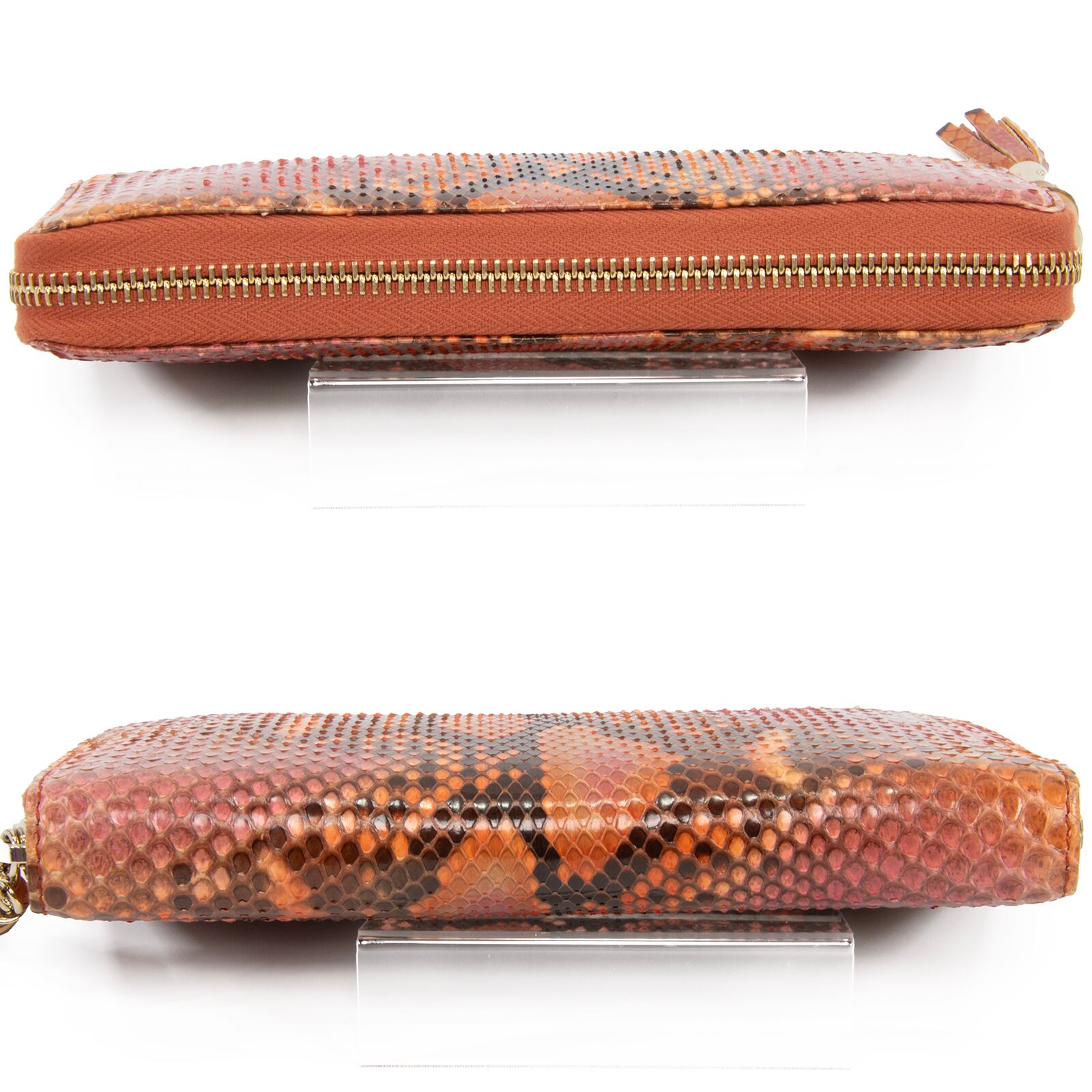 本物 送料無料 グッチ 長財布 ラウンドファスナー レディース パイソン