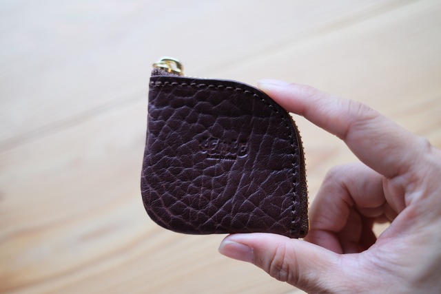 《即納》Lzip mini coin case【burgundy】
