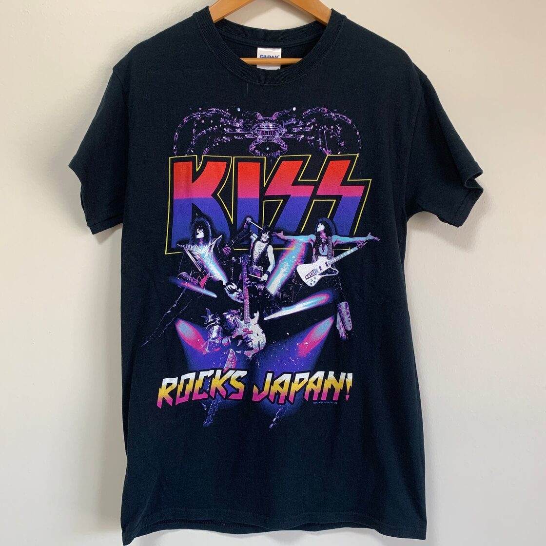KISS × GILDAN】 バンドTシャツ ツアーT ブラック【233】 | PAY ID