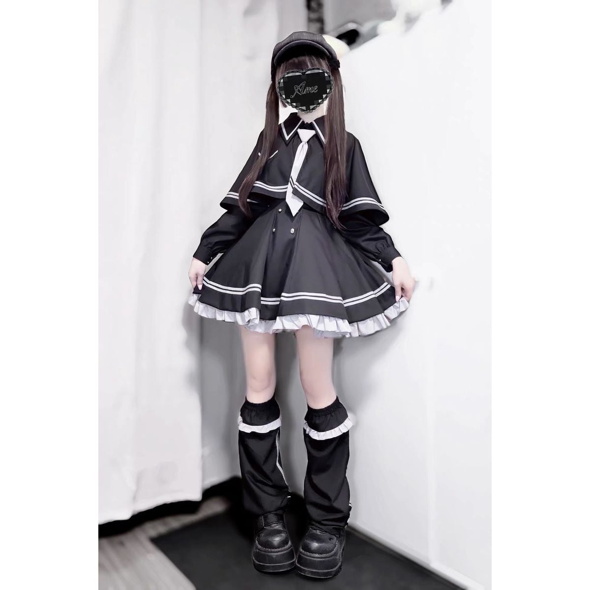 魔法学園ケープ付きホワイトセットアップ | Maiden's Rêve