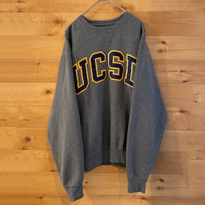 【gear】カレッジ 刺繍ロゴ UCSD カリフォルニア大学サンディエゴ ビッグロゴ アメリカ古着