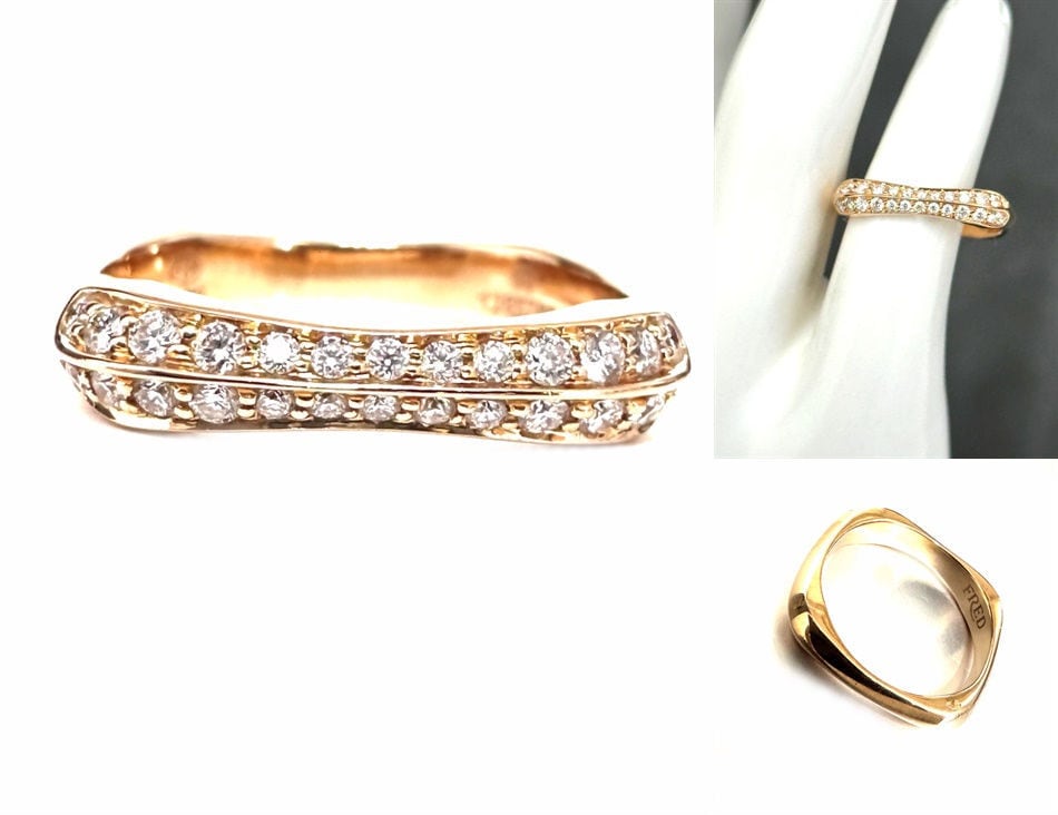 FRED フレッド クー ドゥ フードゥル ウェディングバンド リング 18K