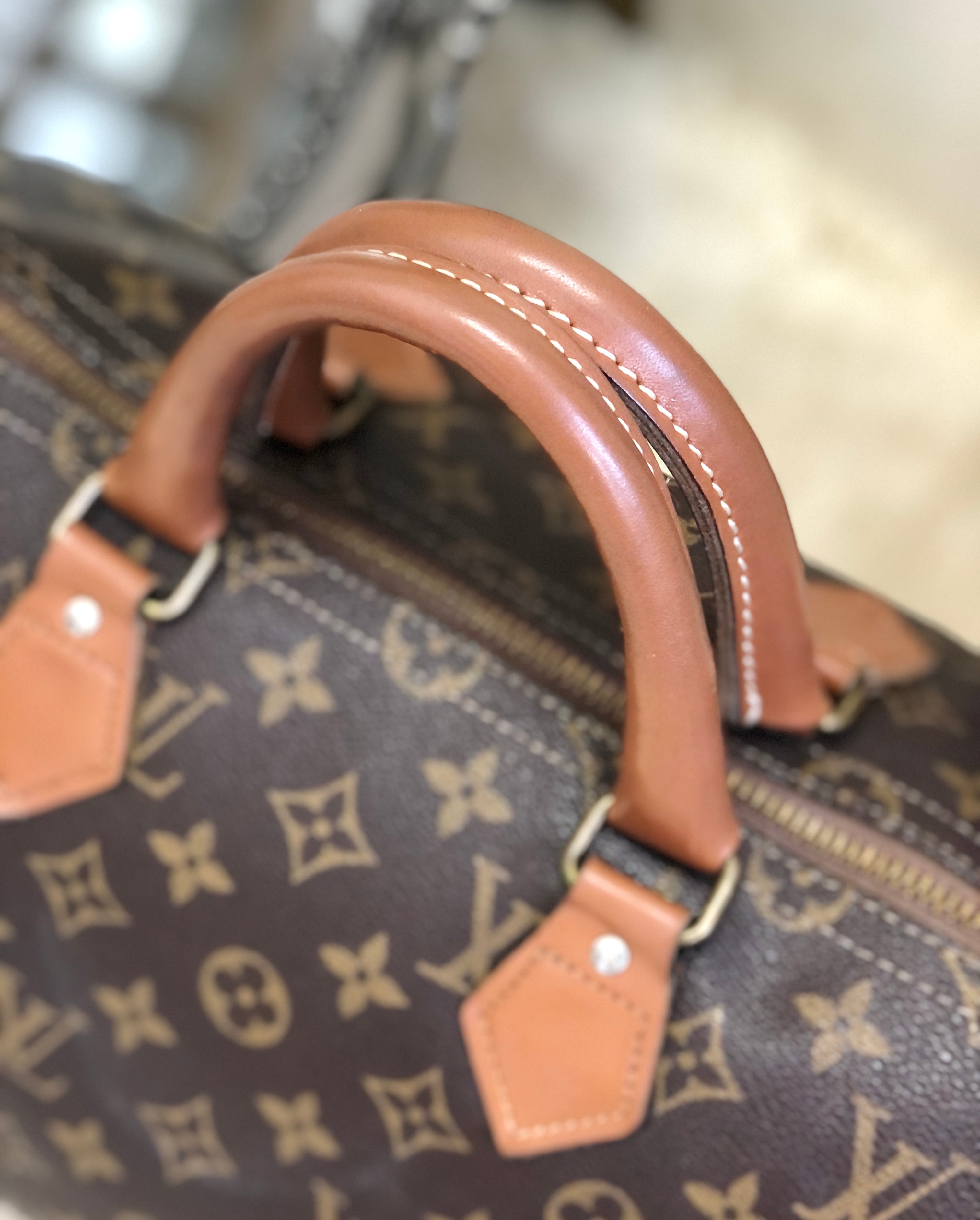 LOUIS VUITTON ルイ ヴィトン　モノグラム　北米限定　紐タグ　スピーディ 35　ボストンバッグ　ハンドバッグ　ブラウン　オールド　 ヴィンテージ　vintage　38frji | VintageShop solo powered by BASE