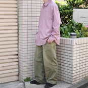 snap button design shirt marble pink