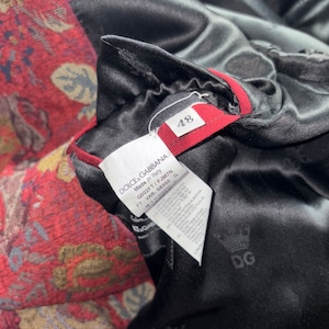 DOLCE&GABBANA floral jacquard tailored coat