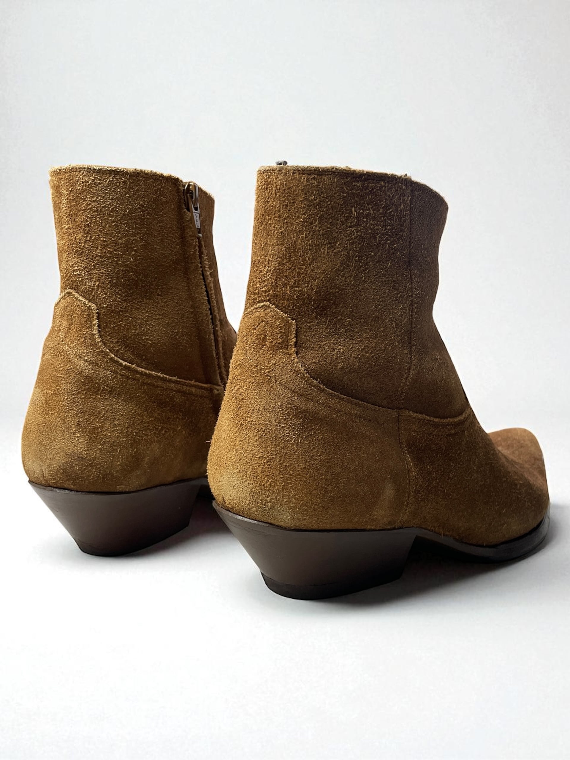 SAINT LAURENT by Hedi Slimane - SS15 Suede Side-Zip Boots 43