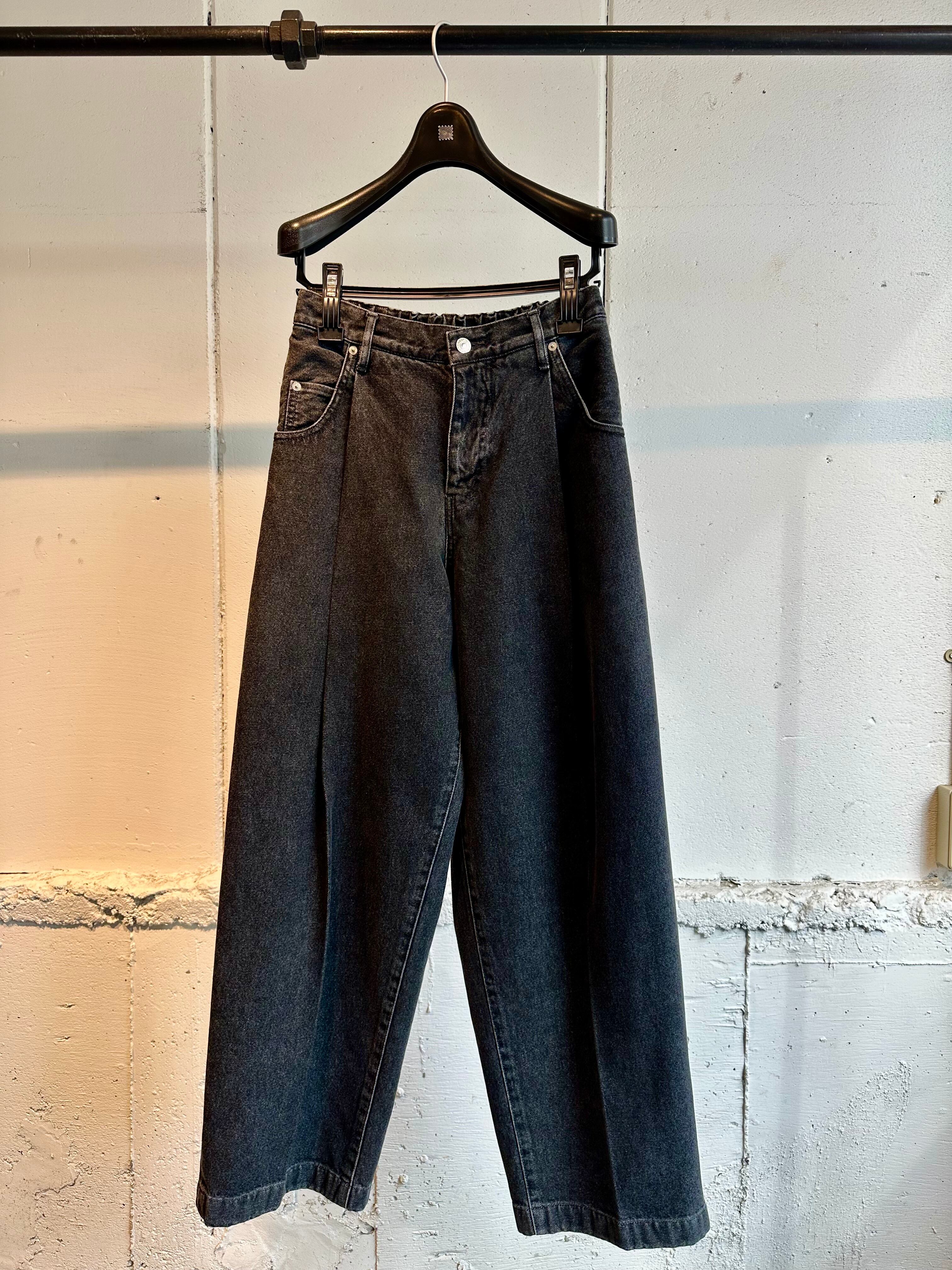 NEONSIGN WIDE DENIM SLACKS 