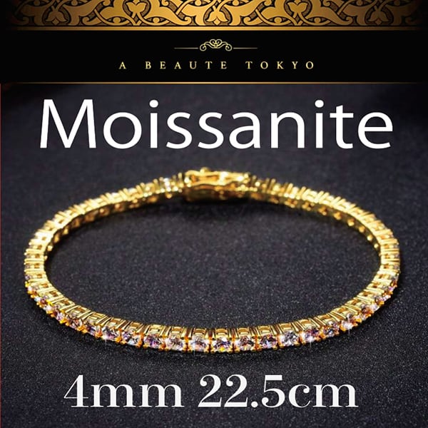 究極◇4mm 16cm モアサナイト ブレスレット シルバー◇silver925