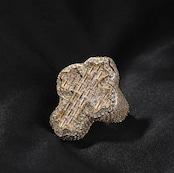 【Ice34】Cross Baguette Ring