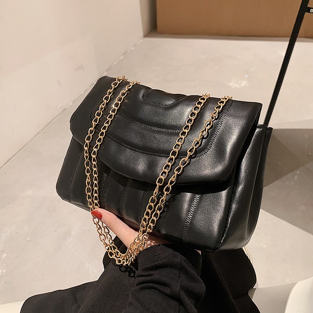 スタンダードオータムチェーン レトロ 秋物 スクウェア メッセンジャーバッグ 手作りハンドバック62570491162