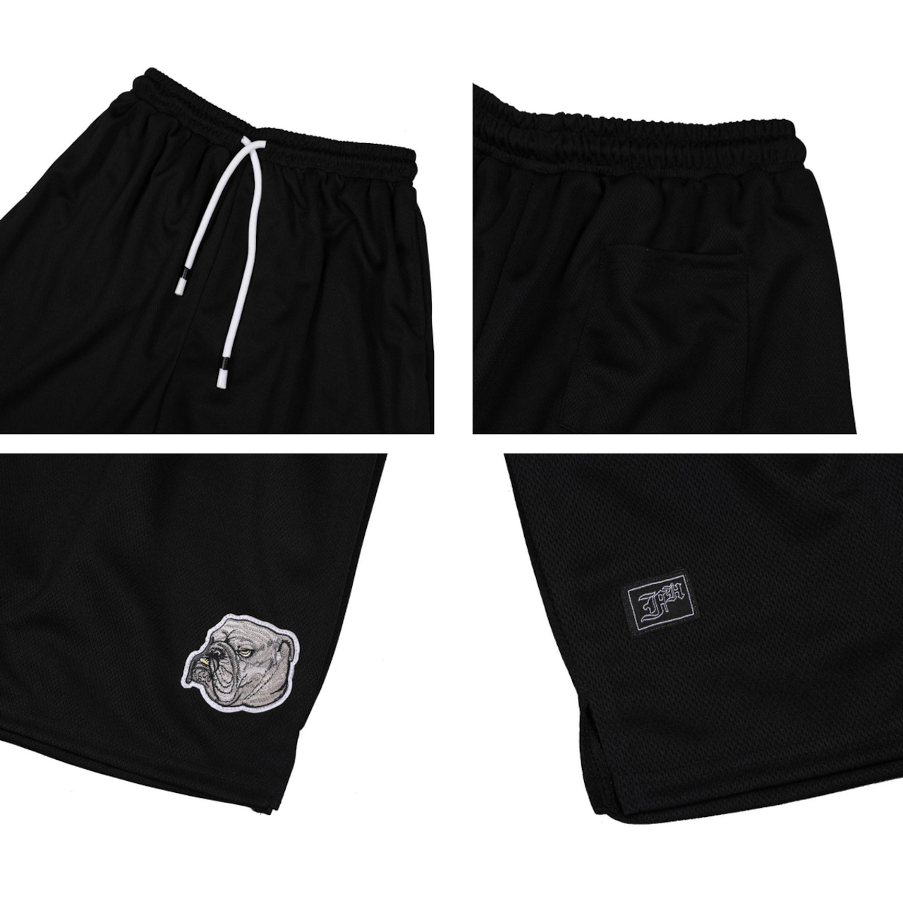 ストリート Chicano ブルドッグ 刺繍ショーツ P212