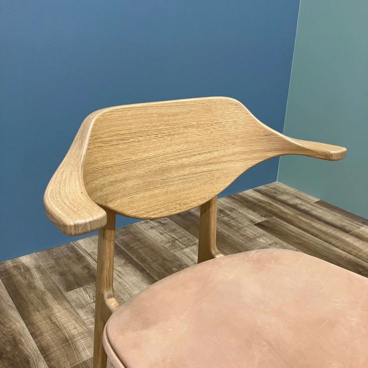 NORR11 BUFFALO CHAIR Natural Oak Vintage Leather Came ノアイレブン バッファローチェア ダイニングチェア レザー オーク材【モデルルーム展示品】【中古】【200サイズ】