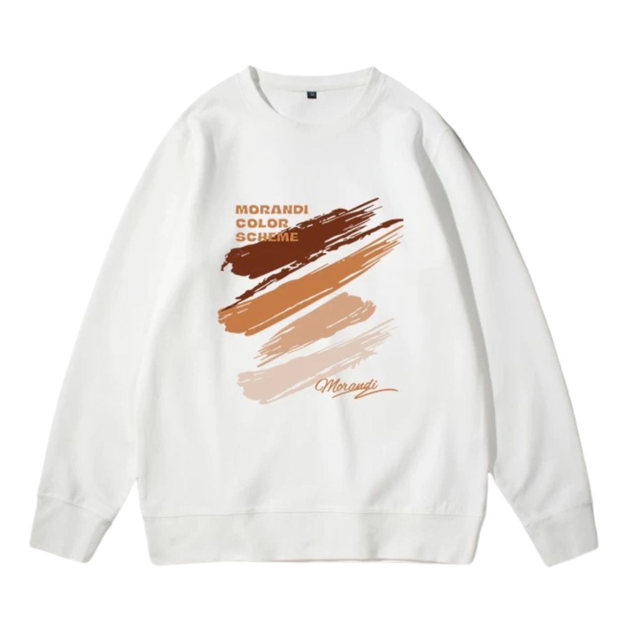 Crew Neck Drop Shoulder Long Sleeve Sweatshirt ◇3color H0117