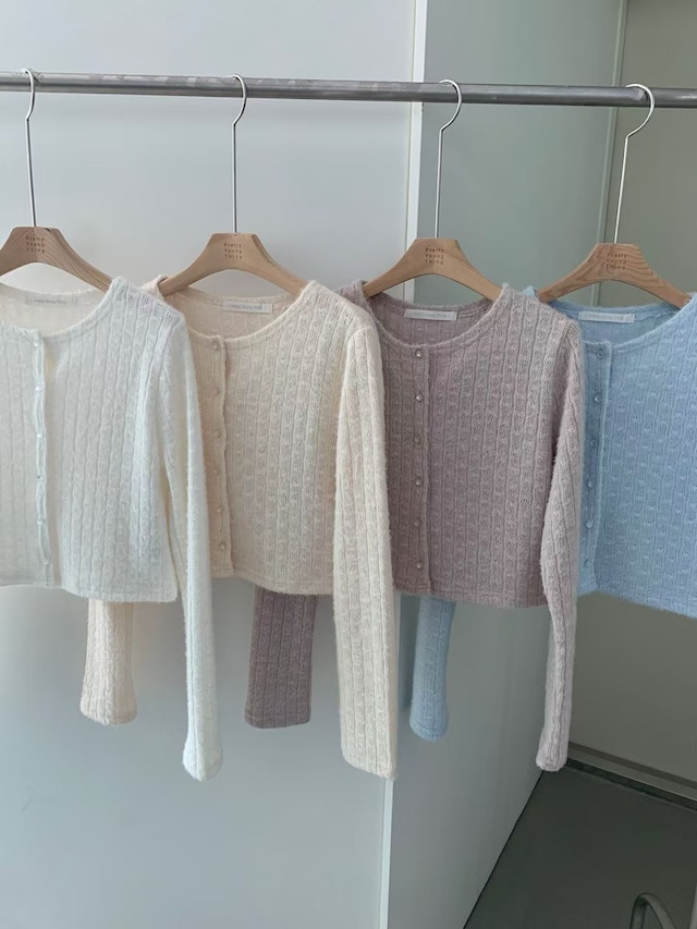 (予約) pretty young thing / Milk cardigan 4color