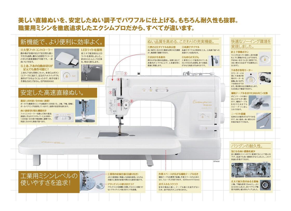 職業用ミシン ベビーロック エクシムプロ9600 | PAY ID