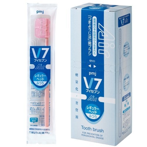 V7歯ブラシ V7 Air 3色12本入 】 ふつう 長持ちキャップ付 送料無料