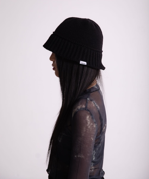 LOGO KNIT CROCHET HAT［SCH018］