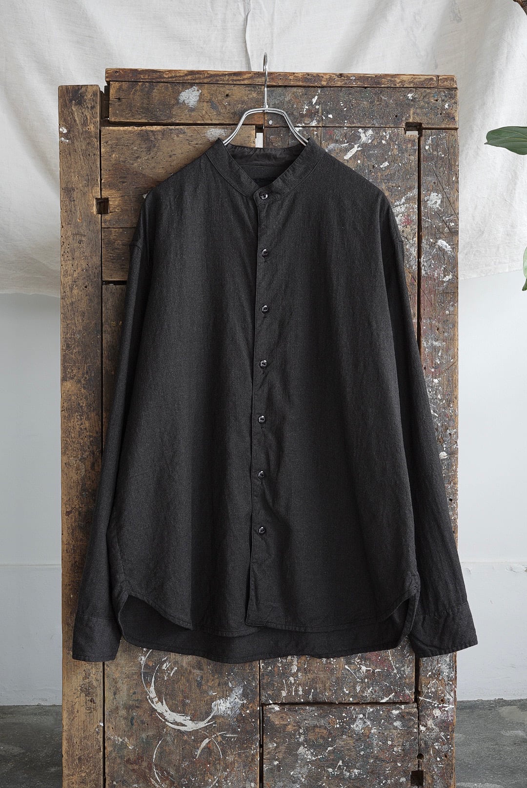chez vidalenc ウールキュロット CHEZ VIDALENC - WOOL SHIRT MILOU | Brownie