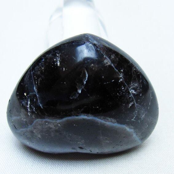 モリオン 置物 ハート 黒水晶 一点物 145-1905