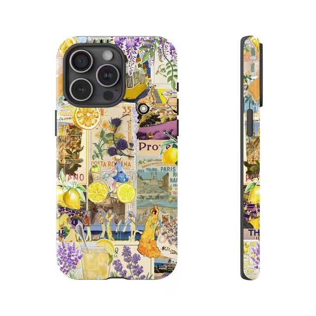 カラフルコラージュアート iPhoneケース（iphone12-17対応）0188