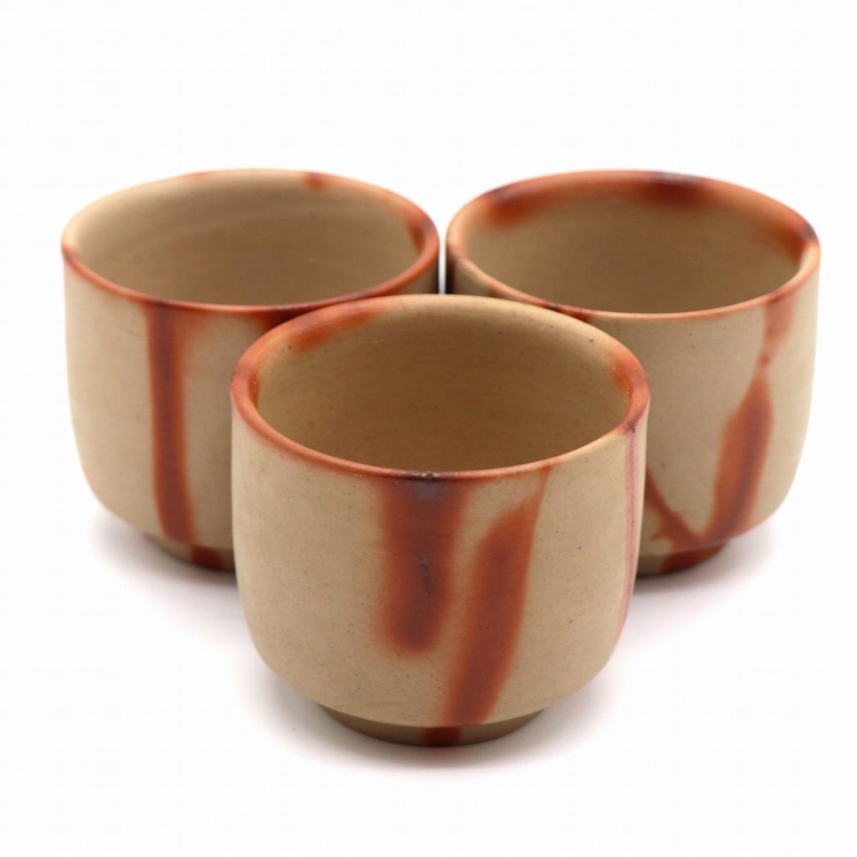 備前焼・木村陶峰・宝瓶急須・湯呑6個・煎茶器セット・No.200926-025 