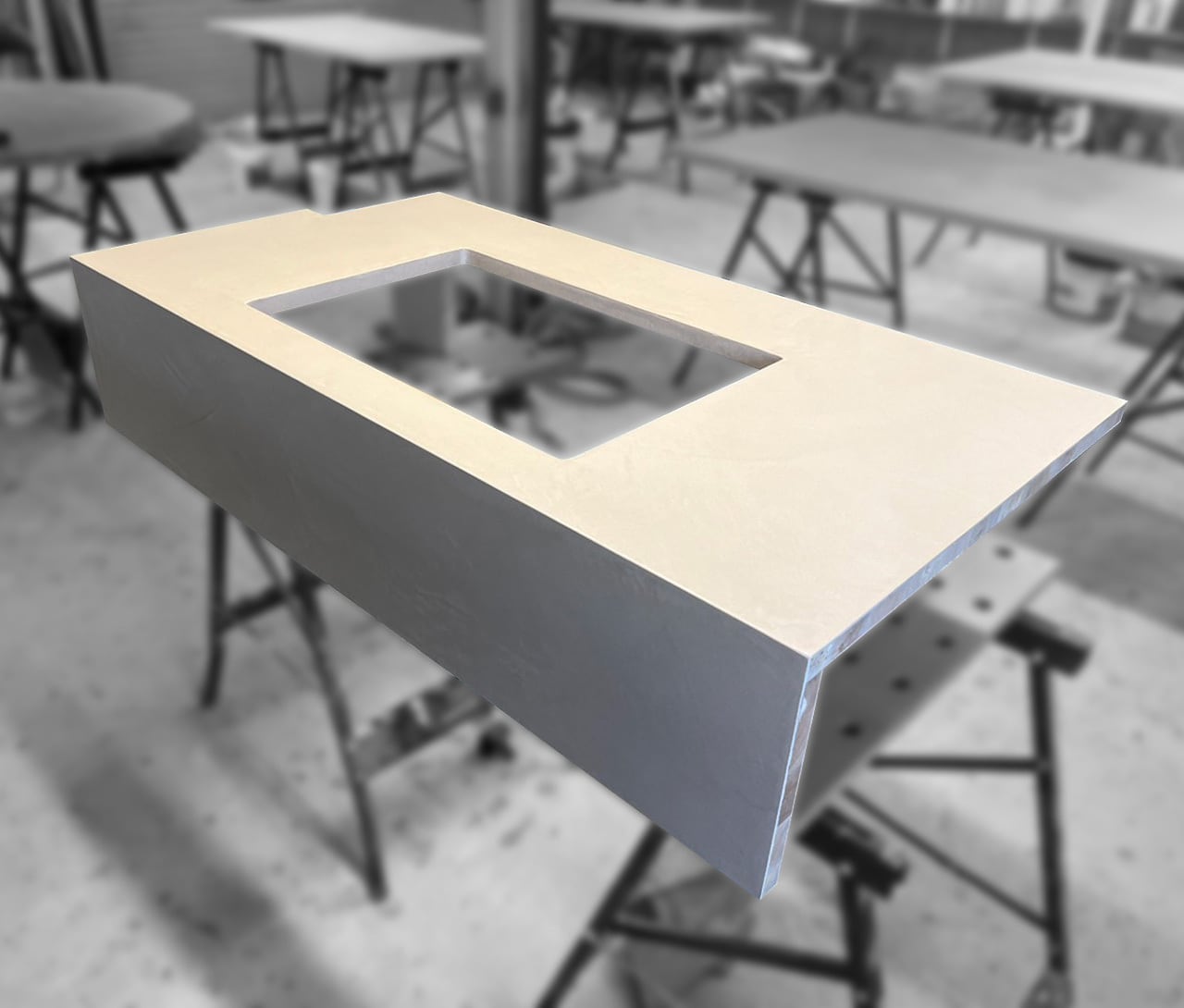 受注製作］OLTREMATERIA 洗面台 W900〜1800mm D550〜650mm 選べる30色