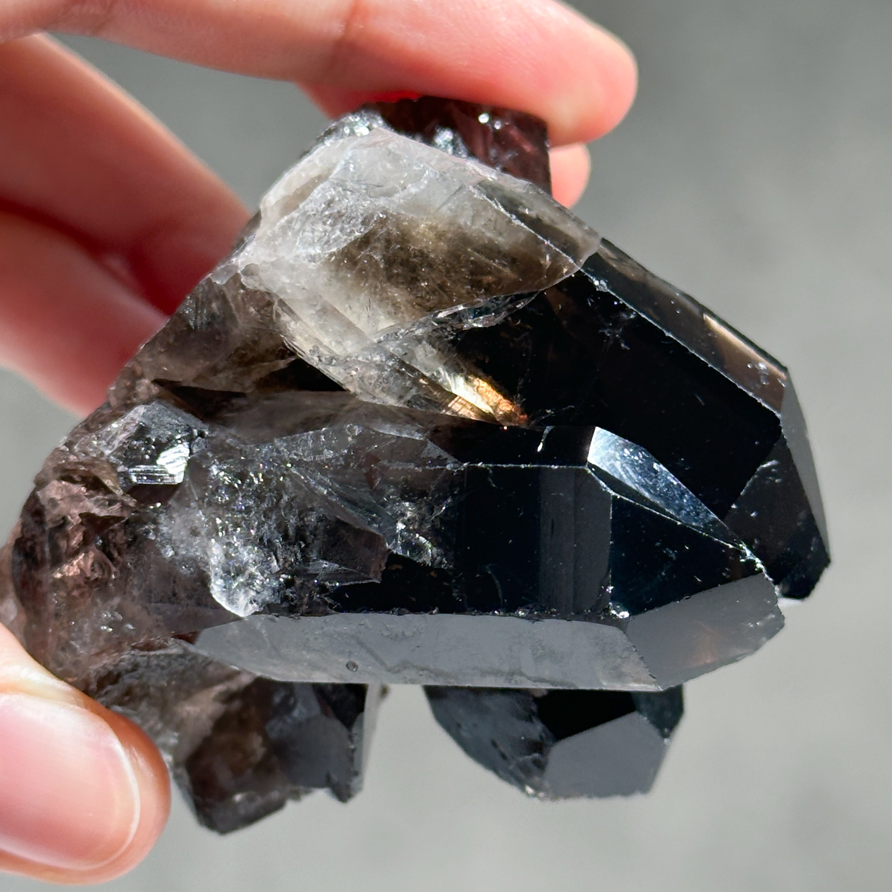 ブラジルミナスジェライス州産 ブラックルチルインスモーキークォーツDT ミナスジェライス産 スモーキークォーツ34◇ Smoky quartz ◇天然石