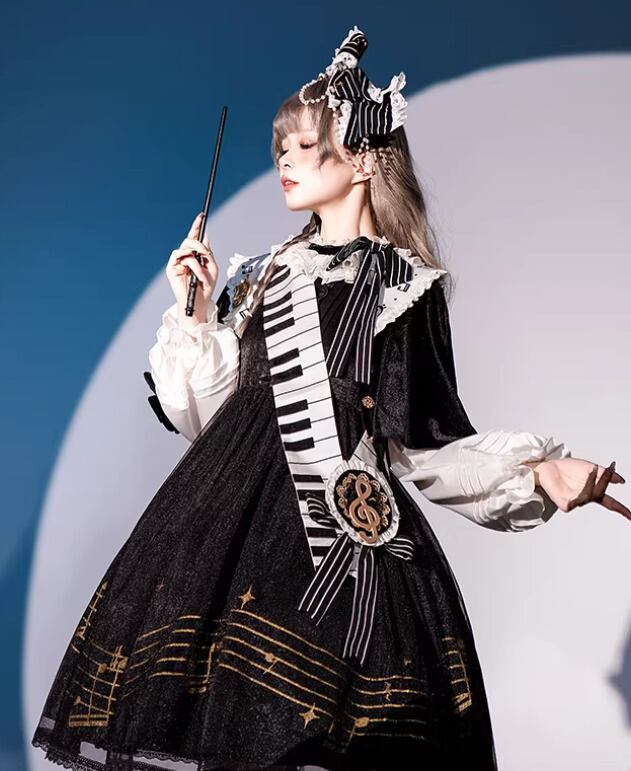 ロリータファッション カチューシャ のみ ヘアアクセサリー 音符