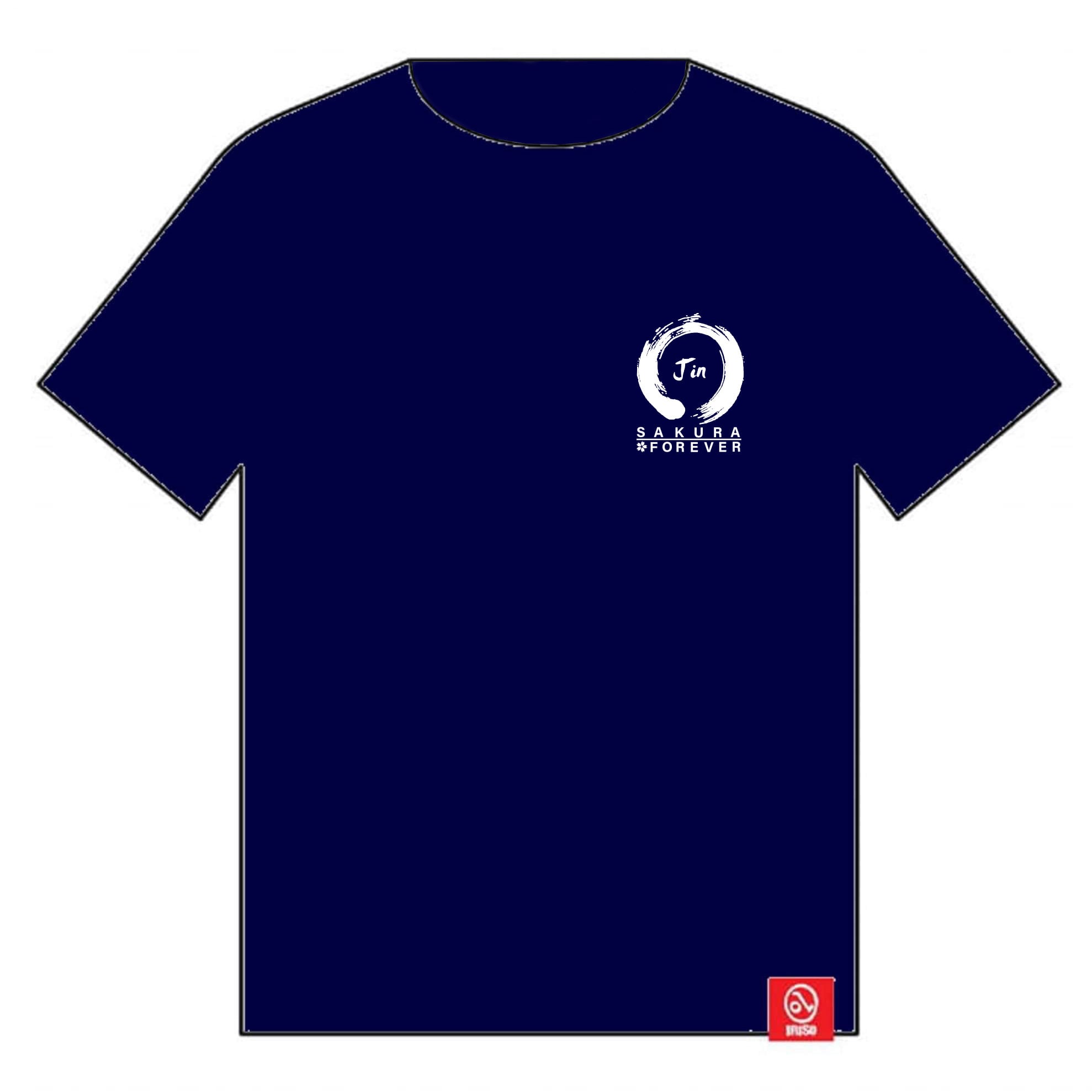 【予約商品】[ドライ生地]仁力俥 SAKURA　FOREVER　ネイビー